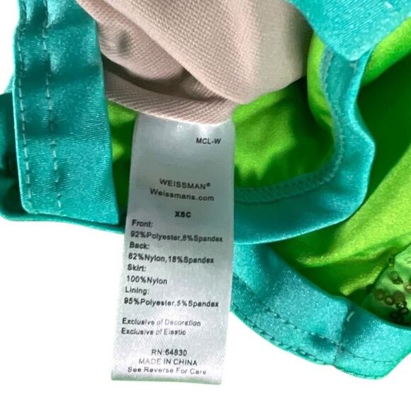 Dance Costume Bundle Weissman Child 3 & Under Size XS Green Ballet Dance Jazz - Picture 9 of 16